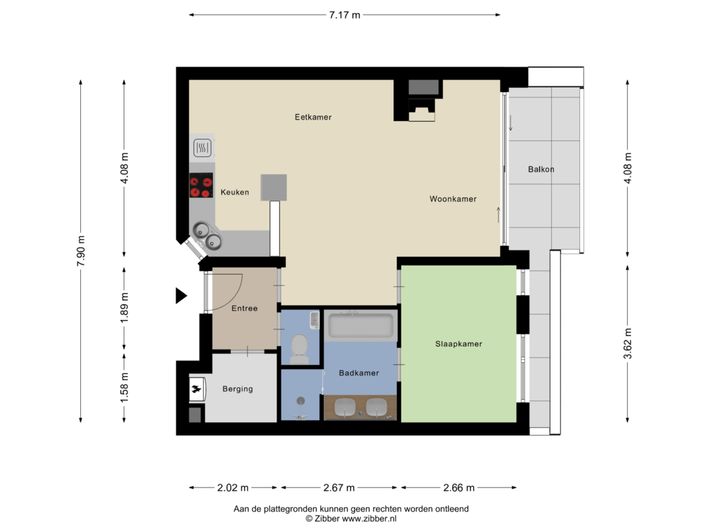 Bekijk plattegrond van Appartement van Molenbelterweg 9-311