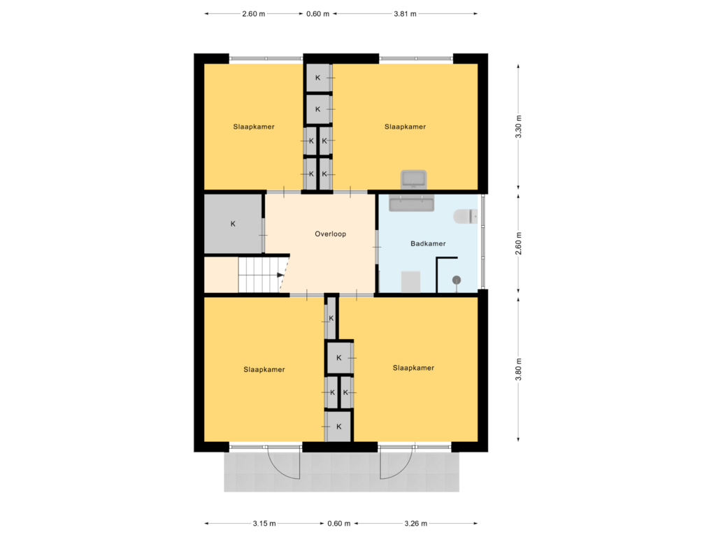 Bekijk plattegrond van 1e Verdieping van Jooststraat 21