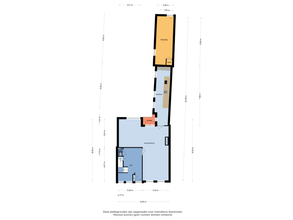 Bekijk plattegrond van Begane grond van Verwerijstraat 25