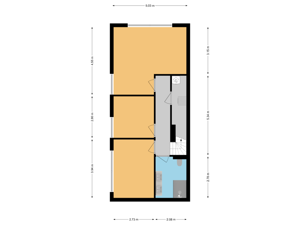 Bekijk plattegrond van Souterrain Work-in van Helling bwnr 2.5 tm 2.10