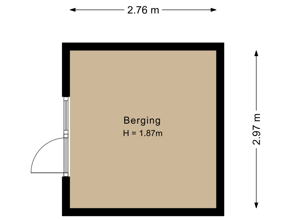 Bekijk plattegrond van Berging van Morrahemstraat 20