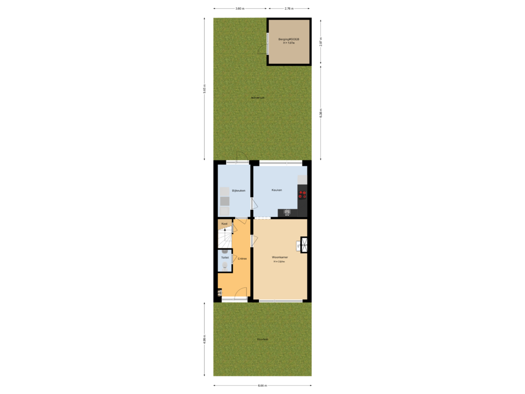 Bekijk plattegrond van Situatie van Morrahemstraat 20