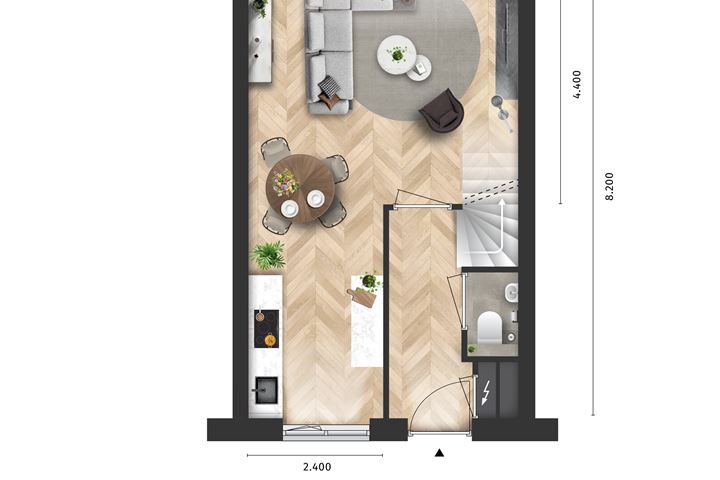 View photo 2 of Hoornbloem - 8 woningen