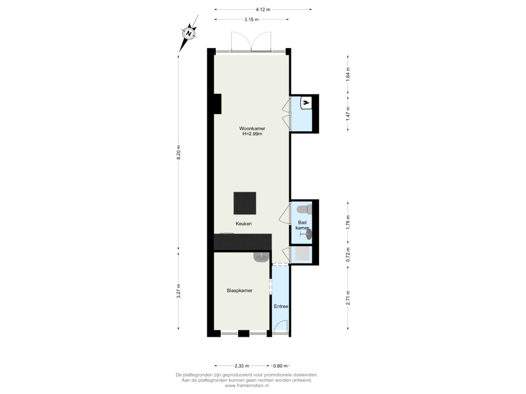 Bekijk plattegrond van Begane grond van Oostmaasstraat 44-A