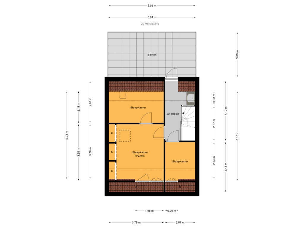 Bekijk plattegrond van 2e Verdieping van Kruisbessenstraat 7