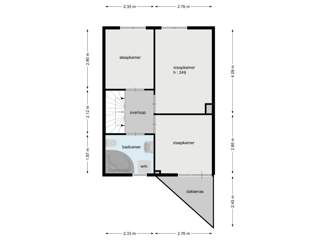 Bekijk plattegrond van verdieping van Postlaan 33