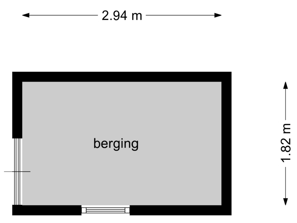 Bekijk plattegrond van berging van Postlaan 33