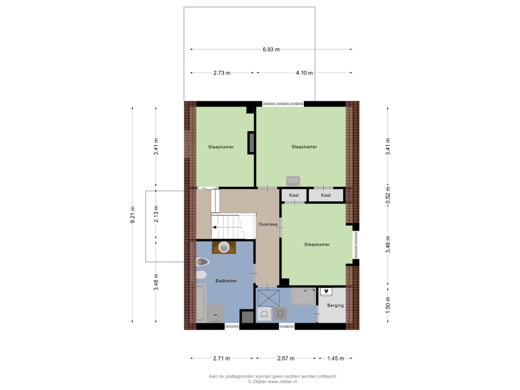 View floorplan of Eerste Verdieping of Boterdijk 65