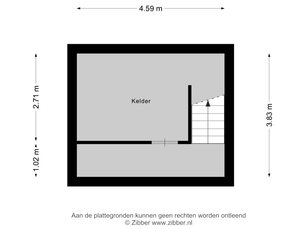 View floorplan of Kelder of Boterdijk 65