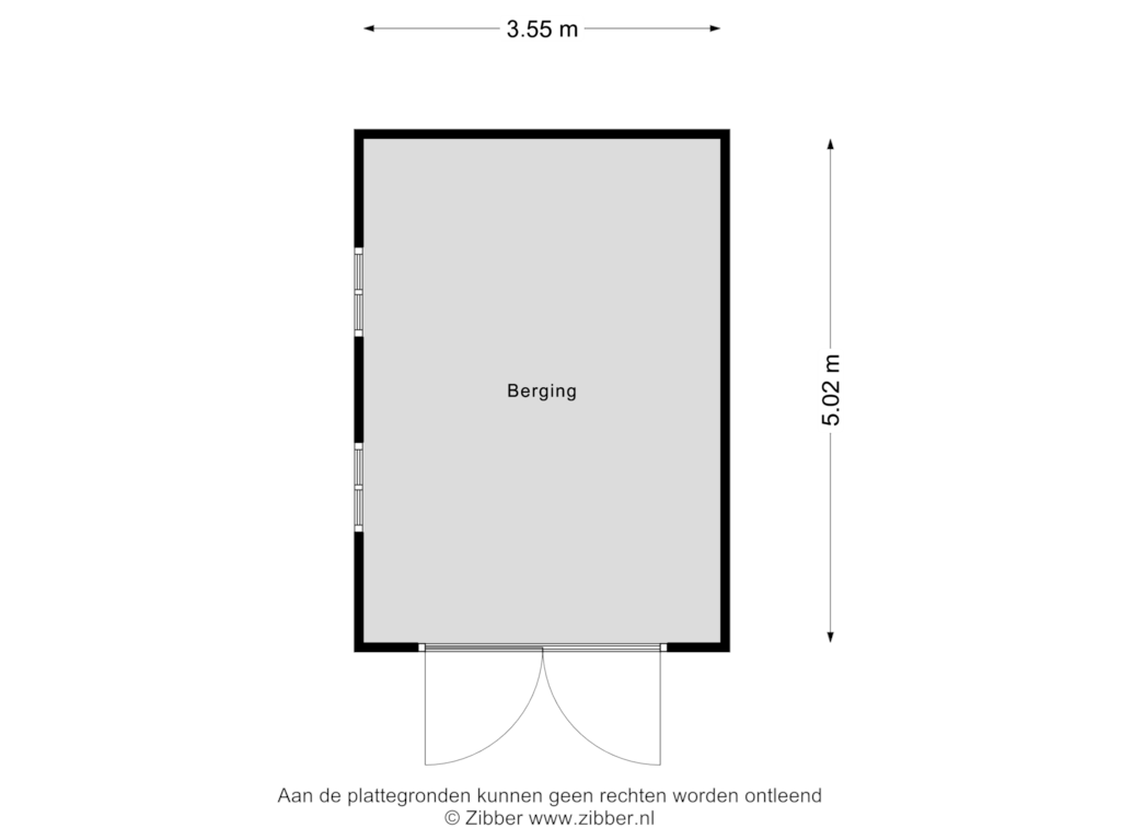 View floorplan of Berging of Boterdijk 65