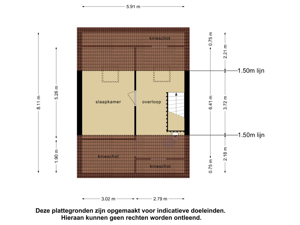 Bekijk plattegrond van 2e verdieping van Jacob Catsstraat 18