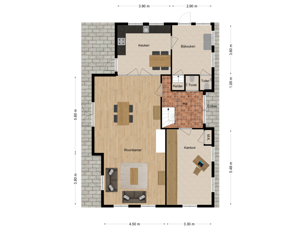 Bekijk plattegrond van Begane grond van Willem van Gentsvaart 40