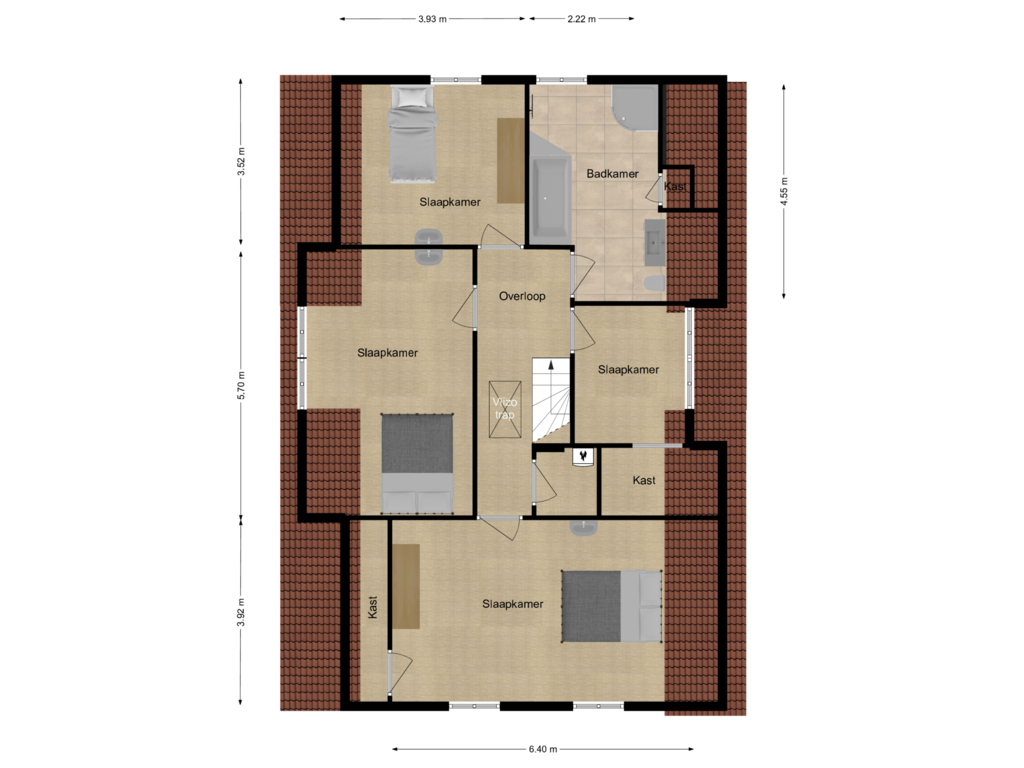 Bekijk plattegrond van 1e verdieping van Willem van Gentsvaart 40