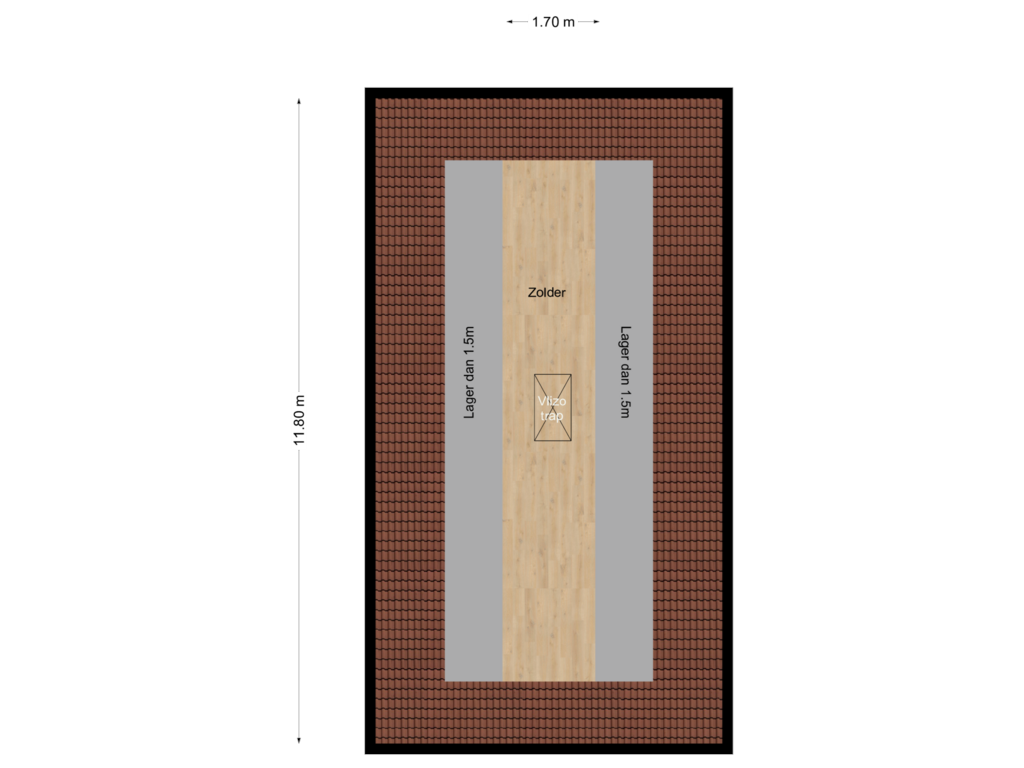 Bekijk plattegrond van Zolder van Willem van Gentsvaart 40