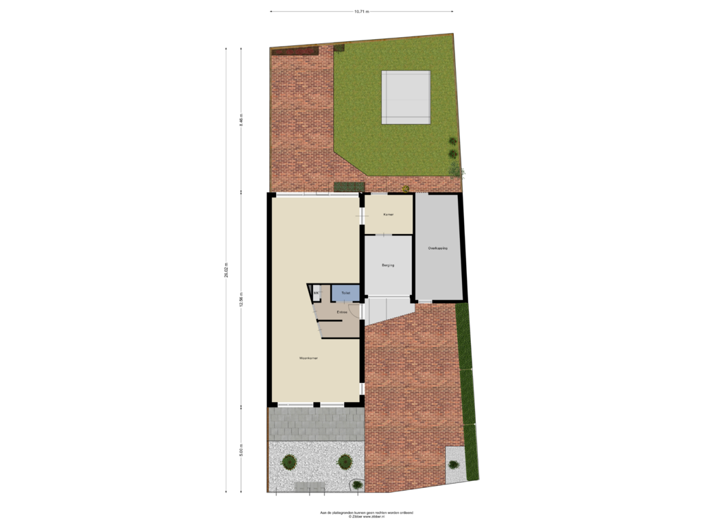 Bekijk plattegrond van Begane Grond - tuin van Sportstraat 22