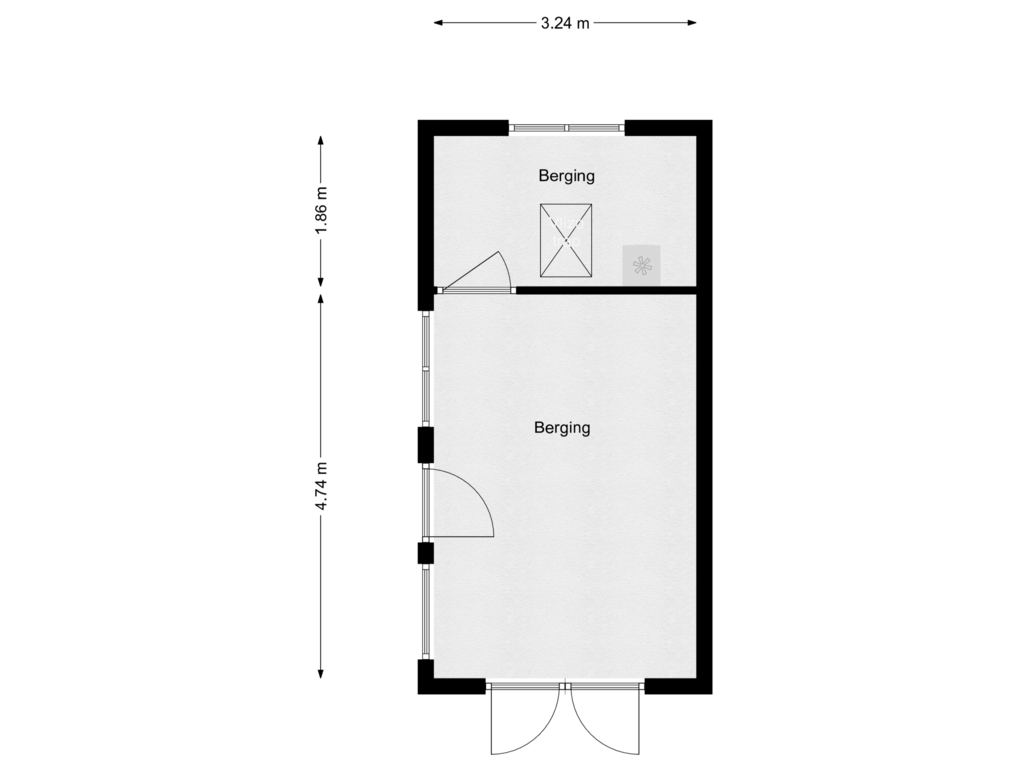 View floorplan of Garage of Mr. van Coothstraat 40