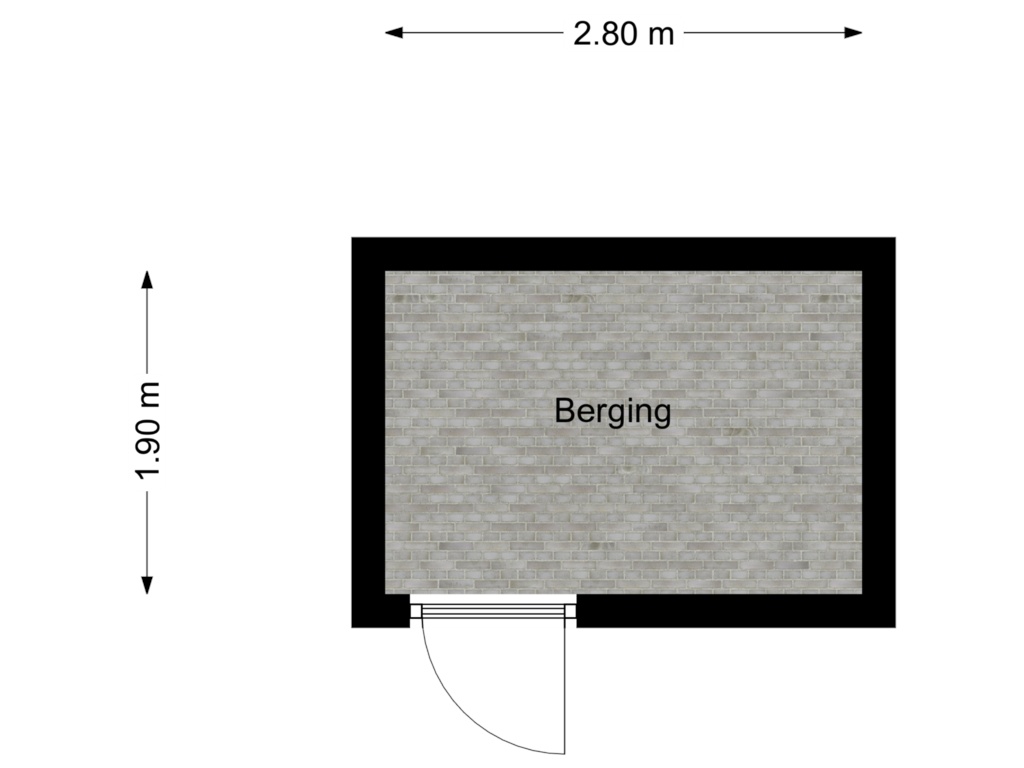 View floorplan of Berging of Mr. van Coothstraat 40