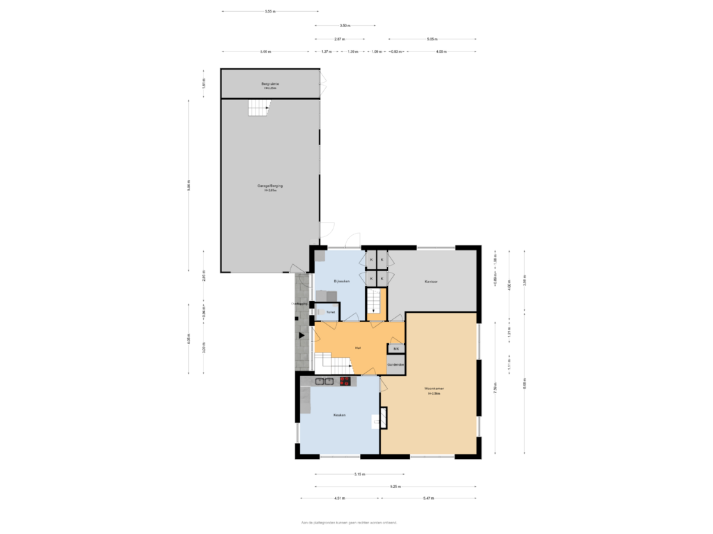 Bekijk plattegrond van Begane grond van Schoolsteeg 5