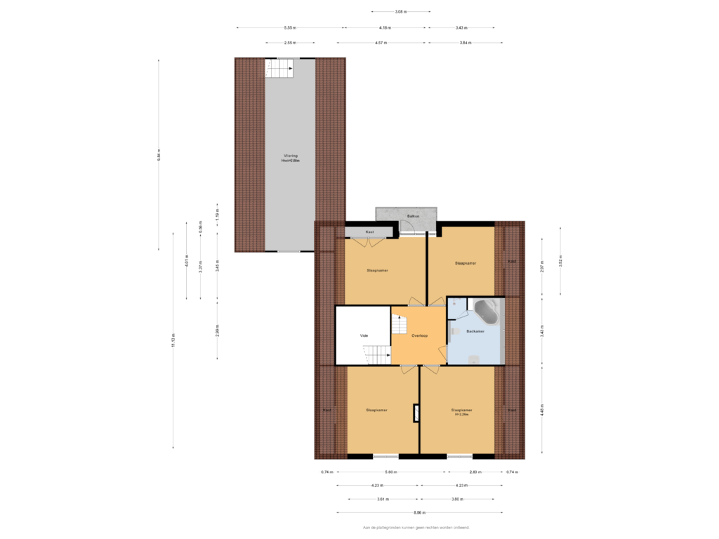 Bekijk plattegrond van 1e verdieping van Schoolsteeg 5