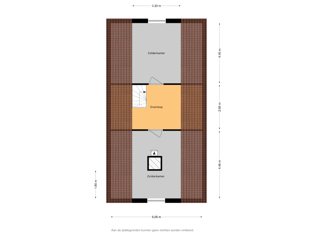 Bekijk plattegrond van Zolder van Schoolsteeg 5