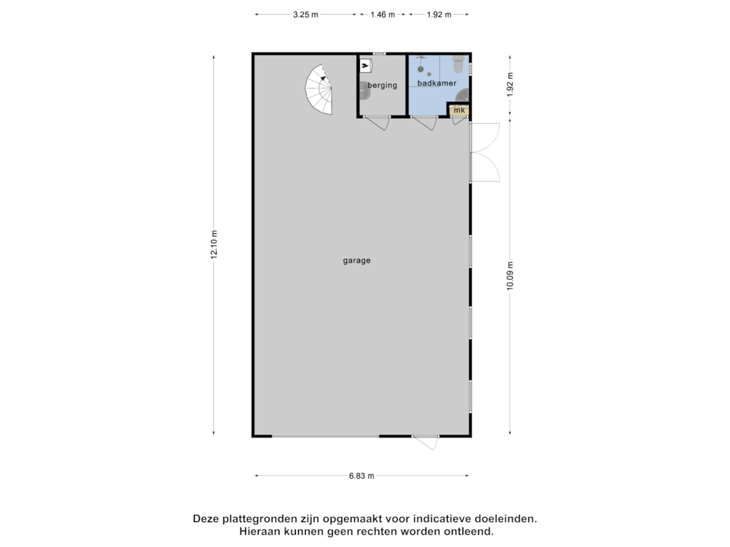 Bekijk plattegrond van Berging van Fons van der Heijdenstraat 17