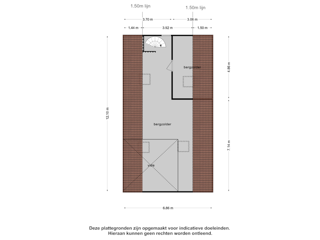 Bekijk plattegrond van Berging -1e van Fons van der Heijdenstraat 17