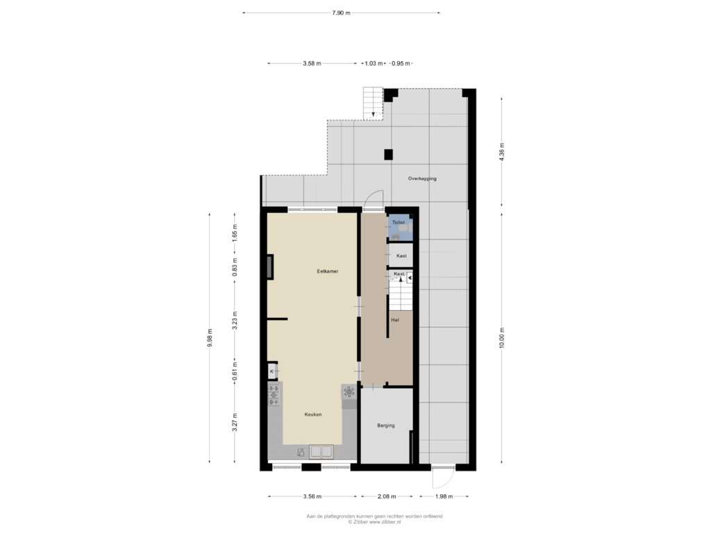 Bekijk plattegrond van Souterrain van Parkstraat 71