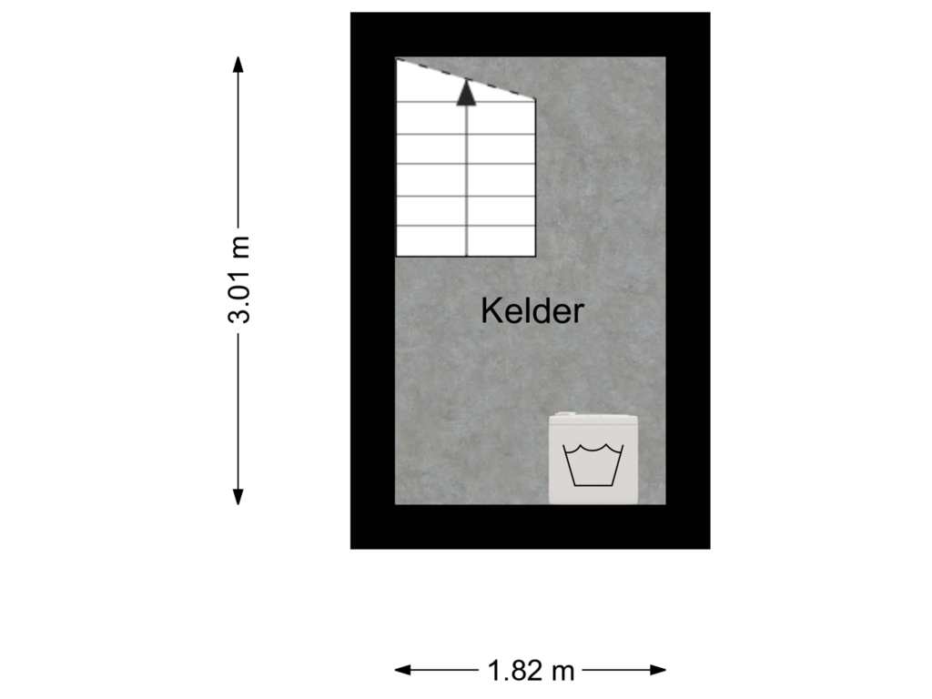 Bekijk plattegrond van Kelder van Doctor Poelsstraat 1