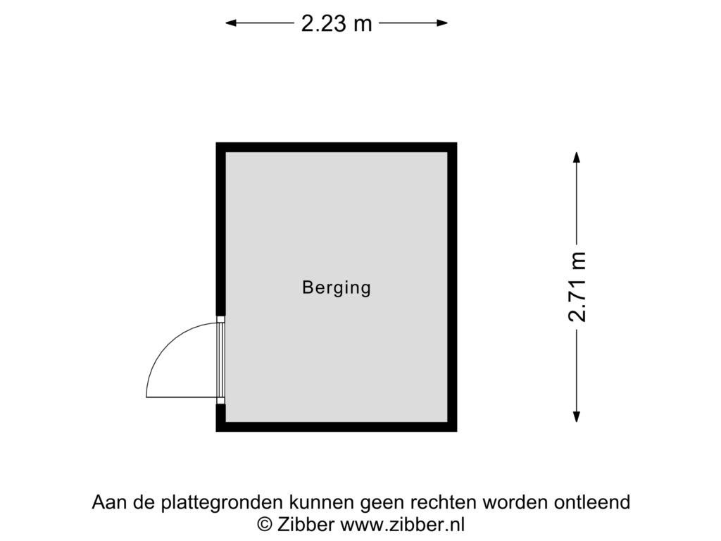 Bekijk plattegrond van Berging van Daleboutsweg 4-0036