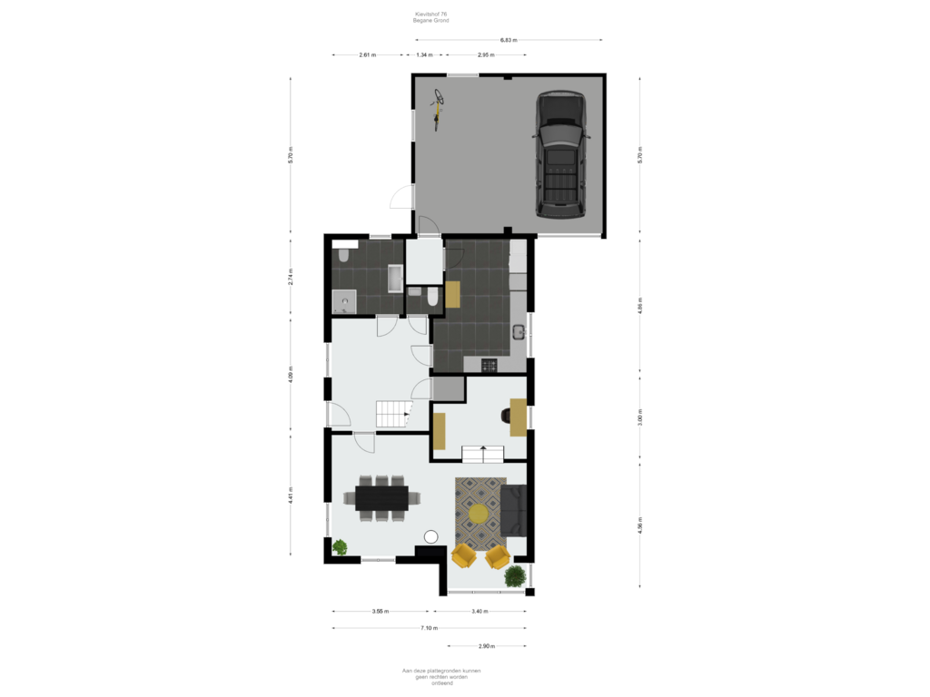 View floorplan of Begane Grond of Kievitshof 76