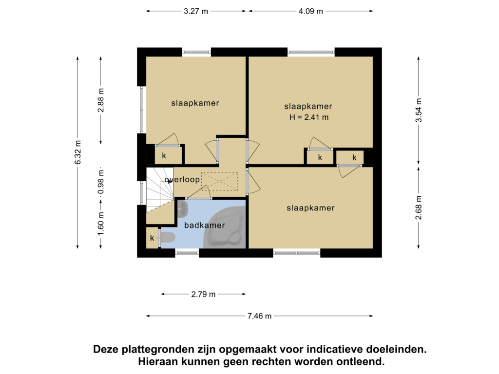 Bekijk plattegrond van 1e verdieping van Kraaiendijk 14