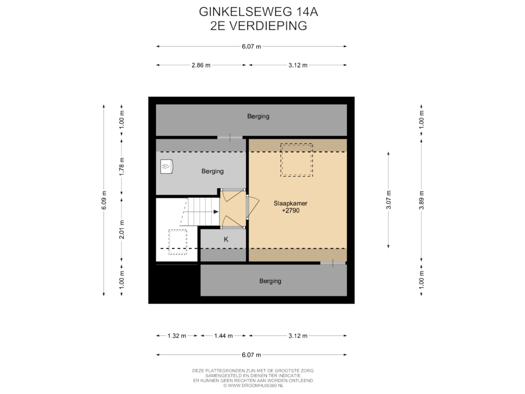 Bekijk plattegrond van 2E Verdieping van Ginkelseweg 4-A