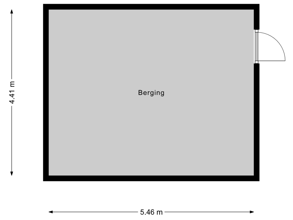 Bekijk plattegrond van Berging van Vloeieind 12