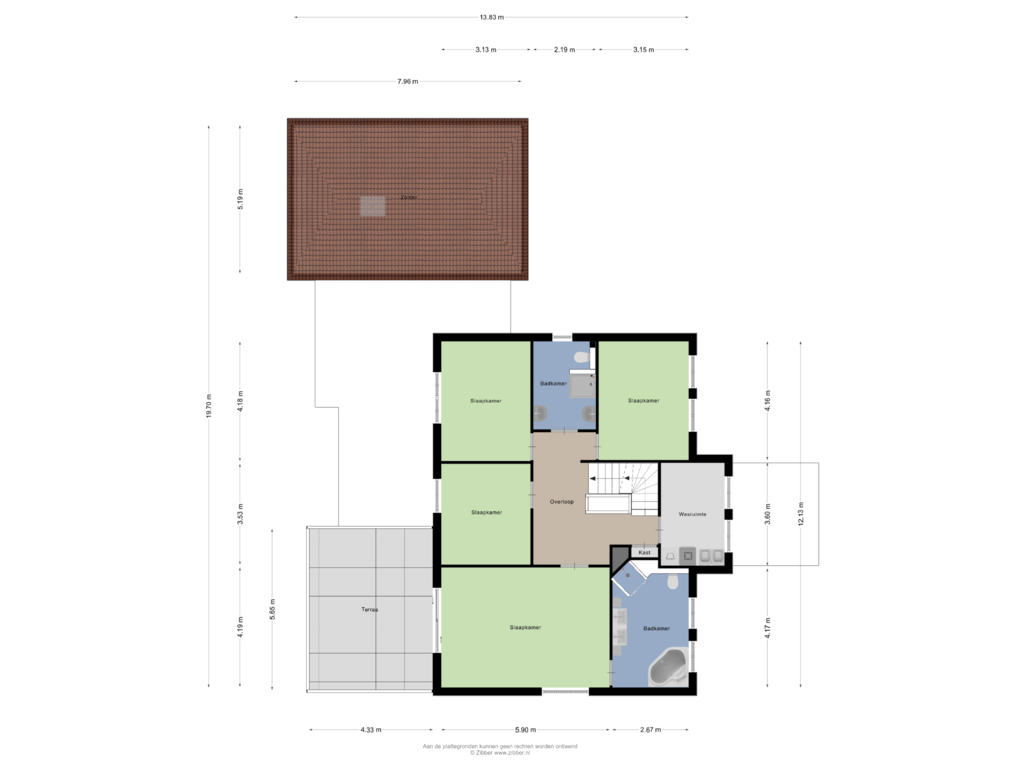 Bekijk plattegrond van Eerste verdieping van Grebbe 11