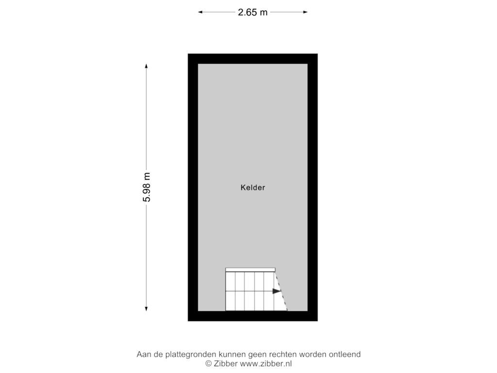 Bekijk plattegrond van Kelder van Grebbe 11