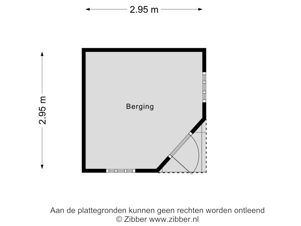 Bekijk plattegrond van Berging van Grebbe 11