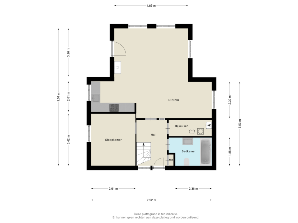 Bekijk plattegrond van Begane grond van Gagelmaat 4-134