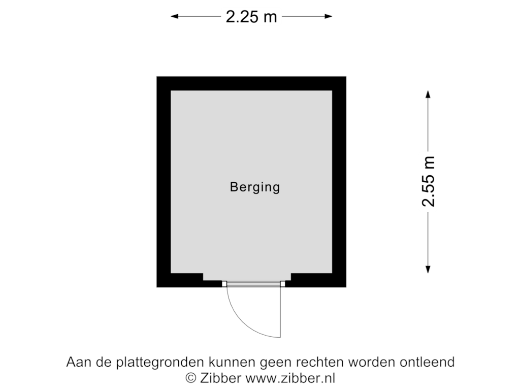 Bekijk plattegrond van Berging van Heelweg 1-05