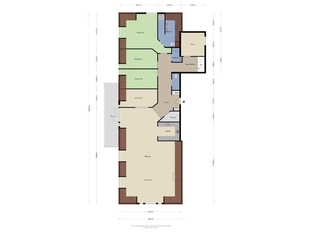 View floorplan of Bijlage/ Plattegrond of J.J. Boeijesweg 5-0011