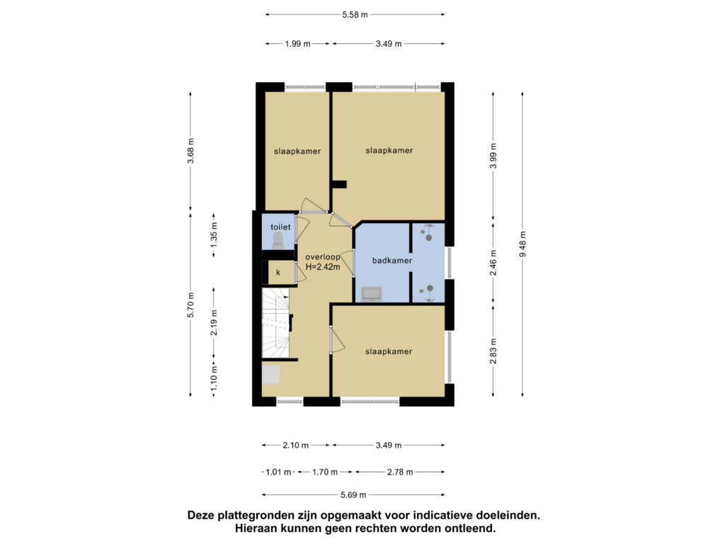 Bekijk plattegrond van 1e verdieping van Van Cranenburchlaan 2