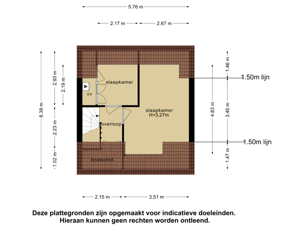 Bekijk plattegrond van 2e verdieping van Van Cranenburchlaan 2