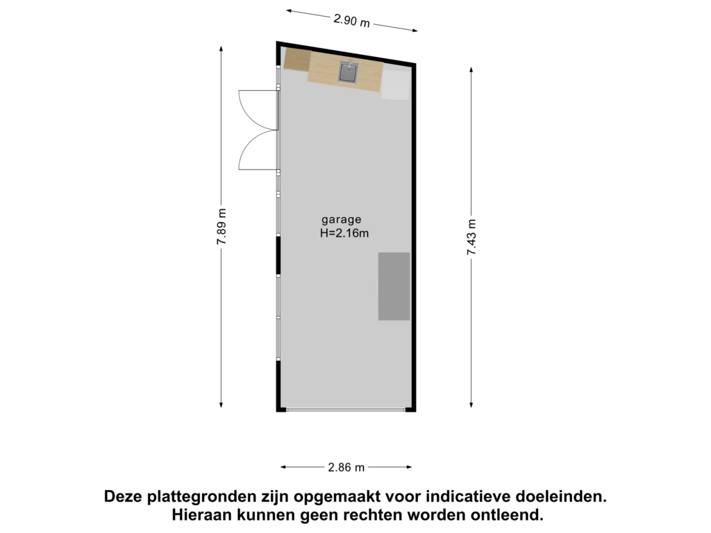 Bekijk plattegrond van Garage van Van Cranenburchlaan 2