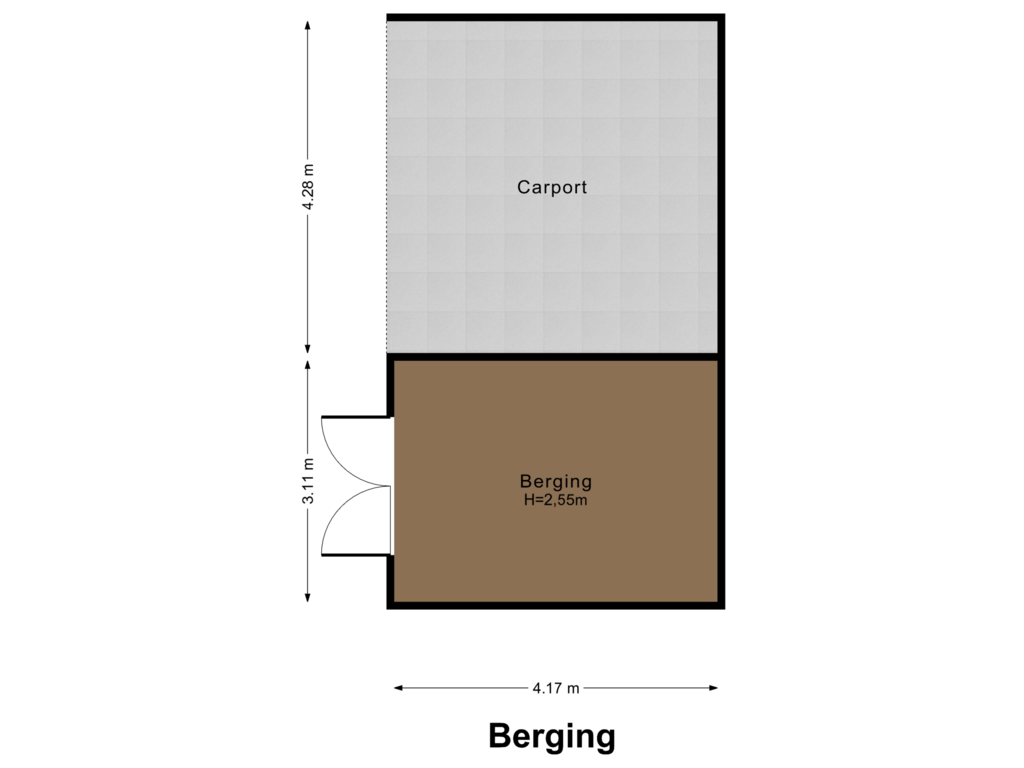 Bekijk plattegrond van Berging van Lindenstraat 8