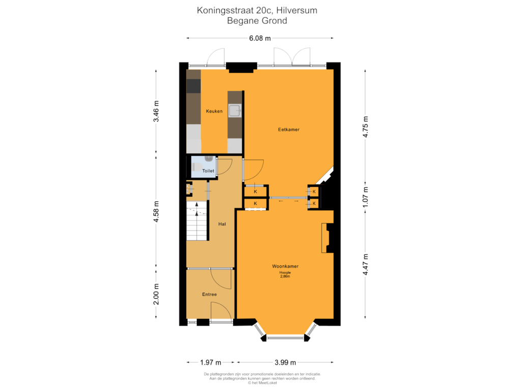 Bekijk plattegrond van Begane Grond van Koningsstraat 20-C