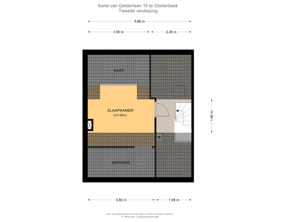 Bekijk plattegrond van Tweede verdieping van Karel van Gelderlaan 16