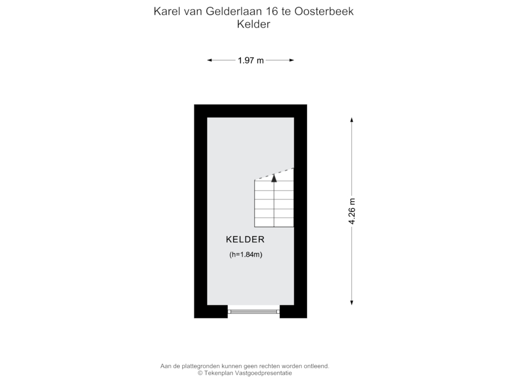 Bekijk plattegrond van Kelder van Karel van Gelderlaan 16