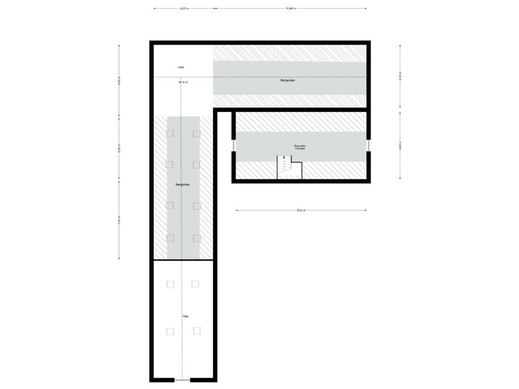 View floorplan of Bijgebouw Zolder of Hoofdweg 130