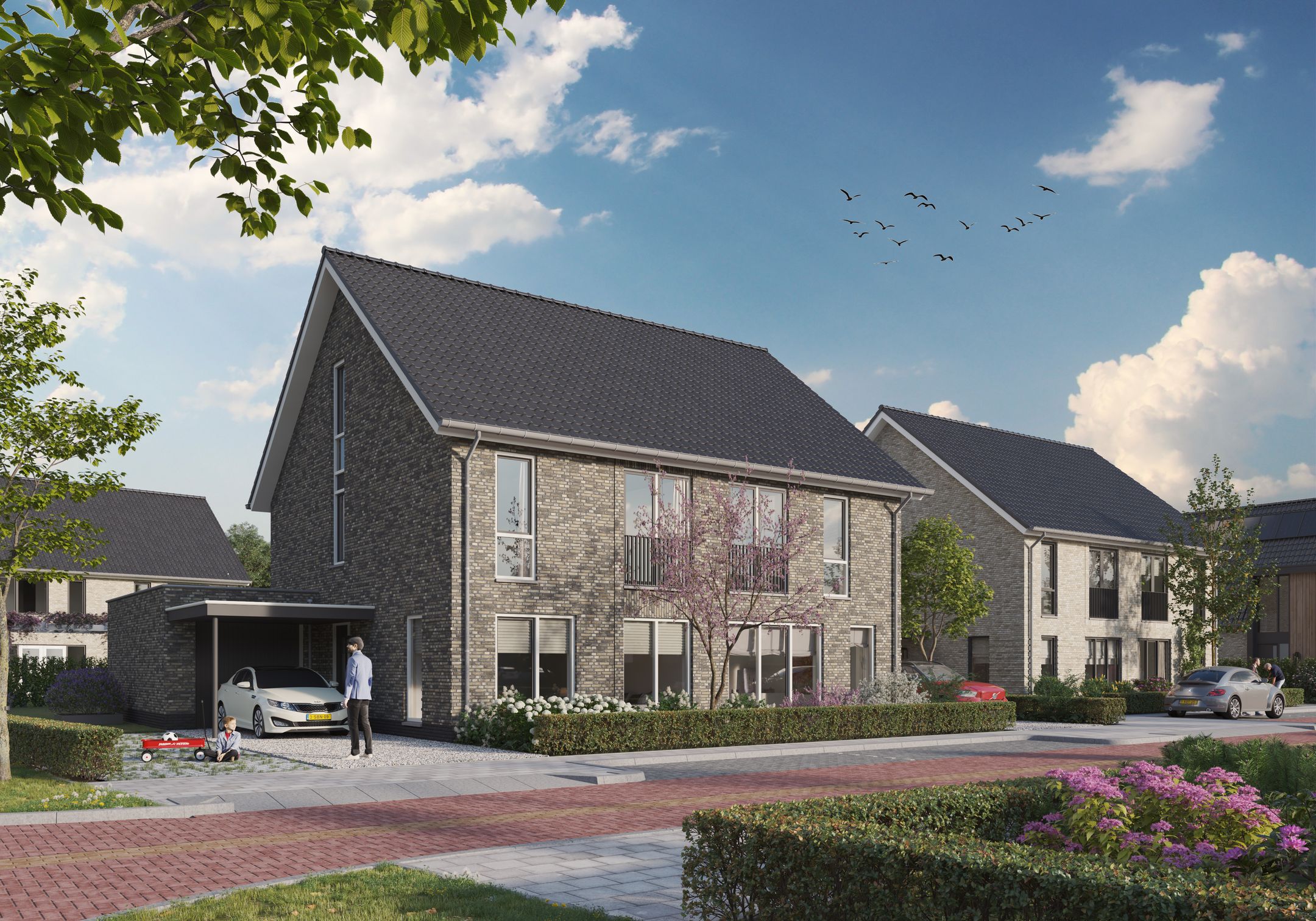 2 onder 1 kapwoning (Bouwnr. 2), Culemborg, 4105TA, Gelderland, Nederland  