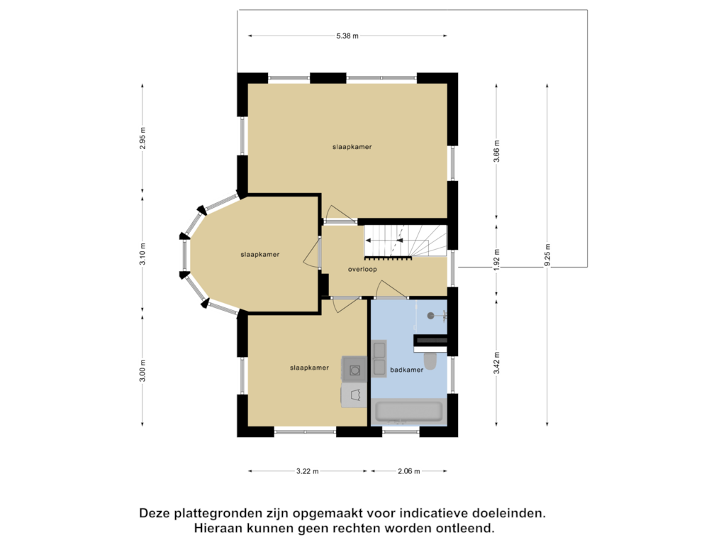 Bekijk plattegrond van Eerste Verdieping van Schoffel 1