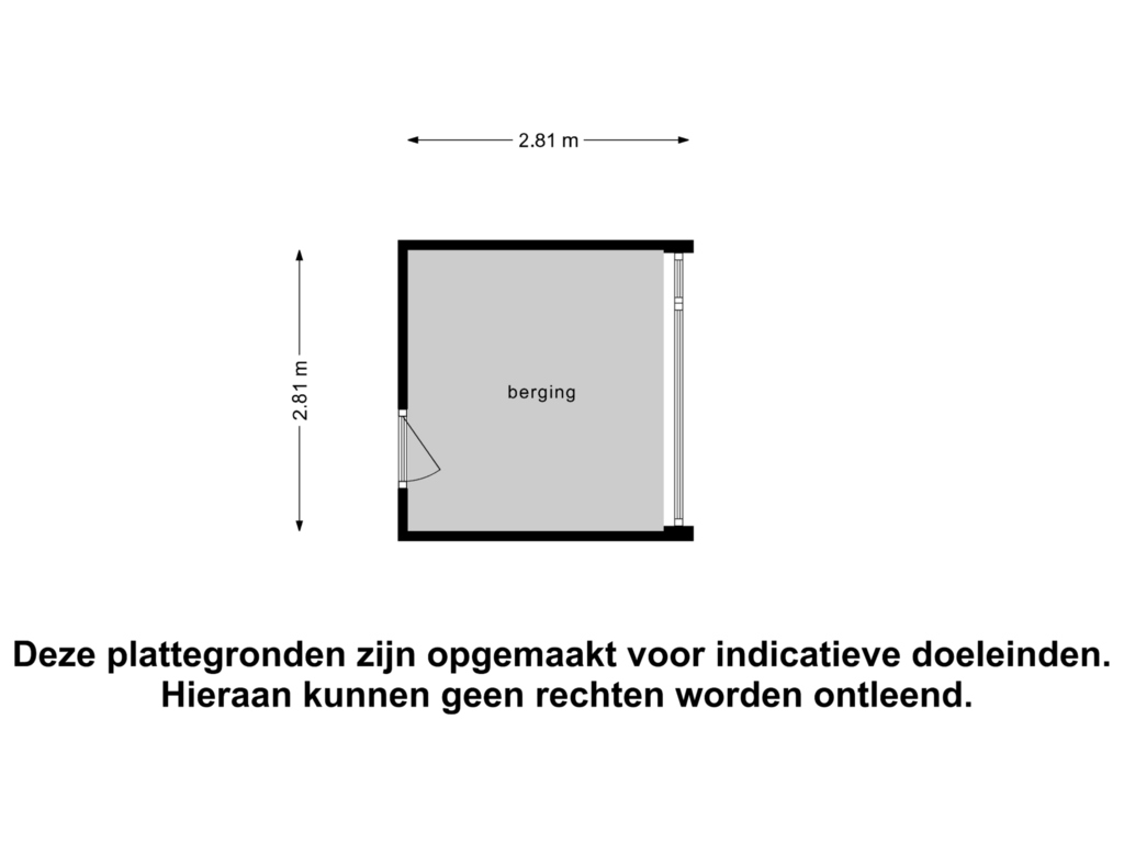 Bekijk plattegrond van Berging van Rooseveltlaan 614